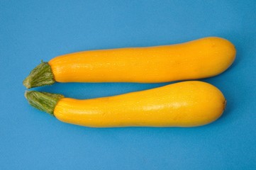 Yellow courgettes