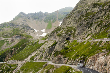 Fototapeta na wymiar Alps Highway - Switzerland