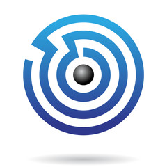 Colorful Abstract Maze Icon