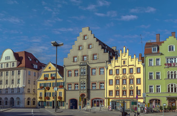 Fototapeta na wymiar Arnulf’s Square in Regensburg, Germany