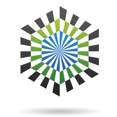 Geometric Abstract Hexagon Icon