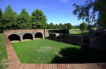 Battlements of Lucca Italy