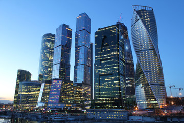 Fototapeta premium The urban landscape of large cities and megacities