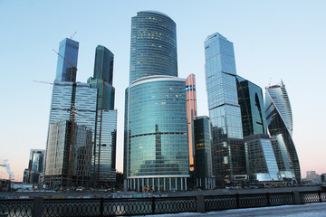 Naklejka premium The urban landscape of large cities and megacities
