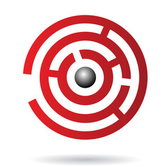 Colorful Abstract Maze Icon