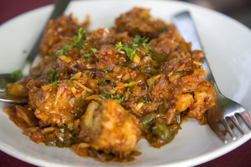 Manchurian gobi meal in Varkala
