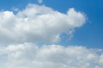 beautiful clouds on a blue sky