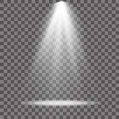 Vector spotlight. Light effect