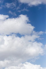 beautiful clouds on a blue sky