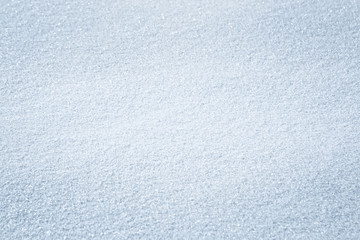 Abstract fresh snow texture detail background with copy space. Selective focus used.