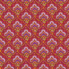 Indian seamless ethnic pattern.
