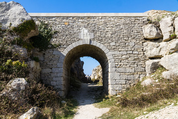 Dry Stone Bridge made of Limestone.