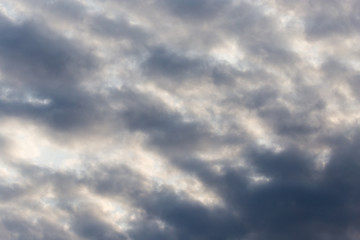 Fototapeta na wymiar sky with clouds at dawn sun