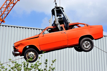 Autowrack am Haken
