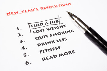 Fototapeta premium new year's resolutions