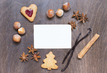 Card with cookies