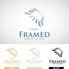 Square Frame Logo Icon in Various Colors