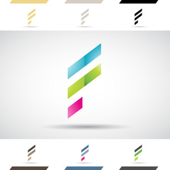 Logo Shapes and Icons of Letter F