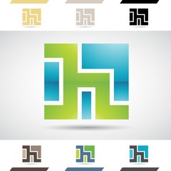 Logo Shapes and Icons of Letter H
