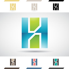 Logo Shapes and Icons of Letter H