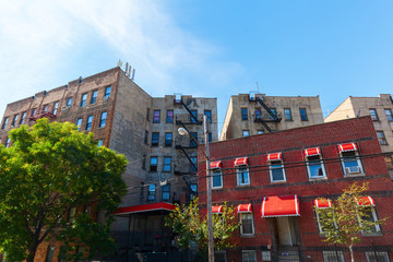 alte Wohnhäuser in der Bronx, New York City