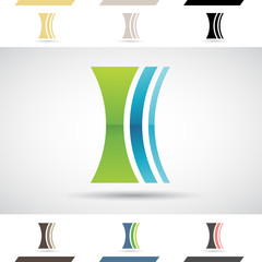 Logo Shapes and Icons of Letter I