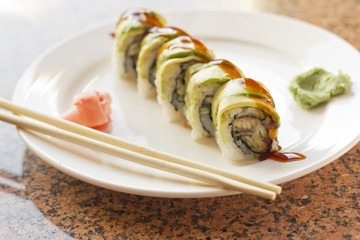 Eel Avacado Sushi