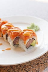 Tuna Salmon Sushi Roll