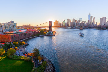 Sonnenuntergang in New York City