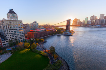 Sonnenuntergang in New York City