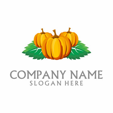 Pumpkin Family Farming Logo Icon