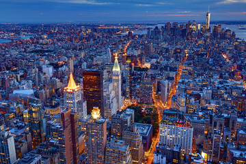 Manhattan Skyline bei Nacht 1