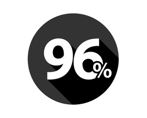 96 percent discount sale black friday - obrazy, fototapety, plakaty