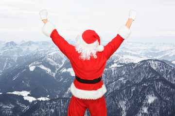 Glücklicher Weihnachtsmann