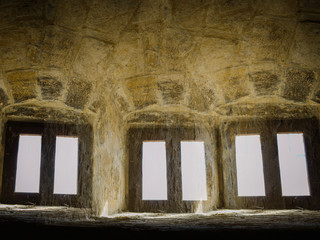 Fototapeta premium Fantasia on Kolossi castle. Multiple. Cyprus