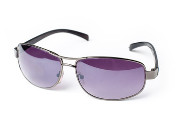 Woman sunglasses on white background