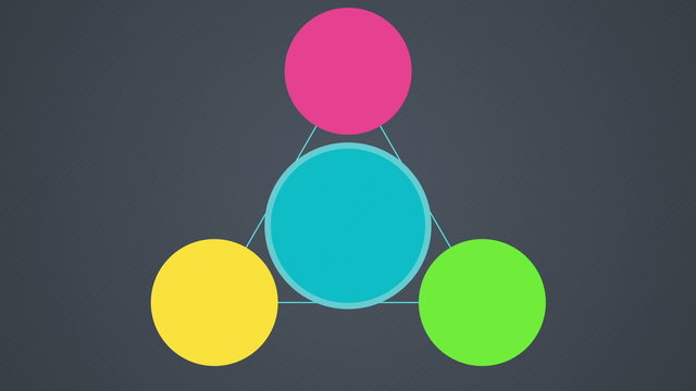 Solution,conclusion circle diagram flow chart, four circle. arrow version (included alpha)