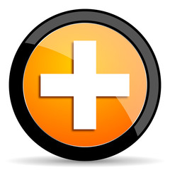 plus orange icon