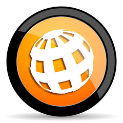 earth orange icon