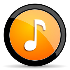 music orange icon