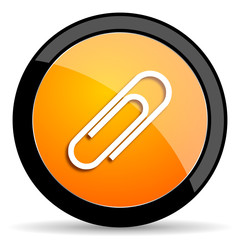 paperclip orange icon