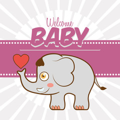 Baby shower invitation card