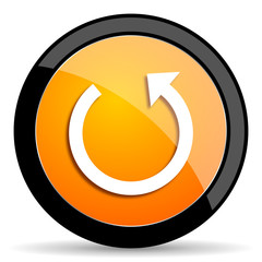 rotate orange icon