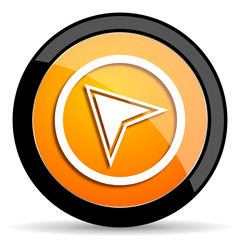 navigation orange icon