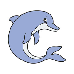 cute dolphin cartoon