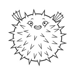 puffer fish cartoon