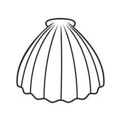 Scallop seashell 
