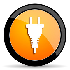 plug orange icon
