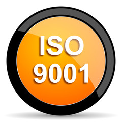 iso 9001 orange icon
