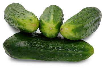 four cucumbers
